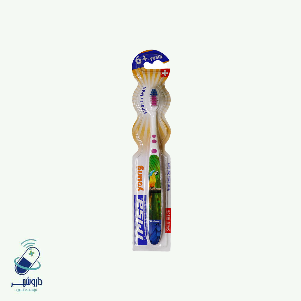 مسواک کودک trisa مدل Smart Clean برای کودکان 6 سال به بالا