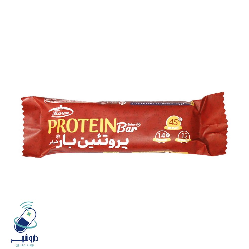 شکلات پروتئین بار کارن وزن45 گرمی