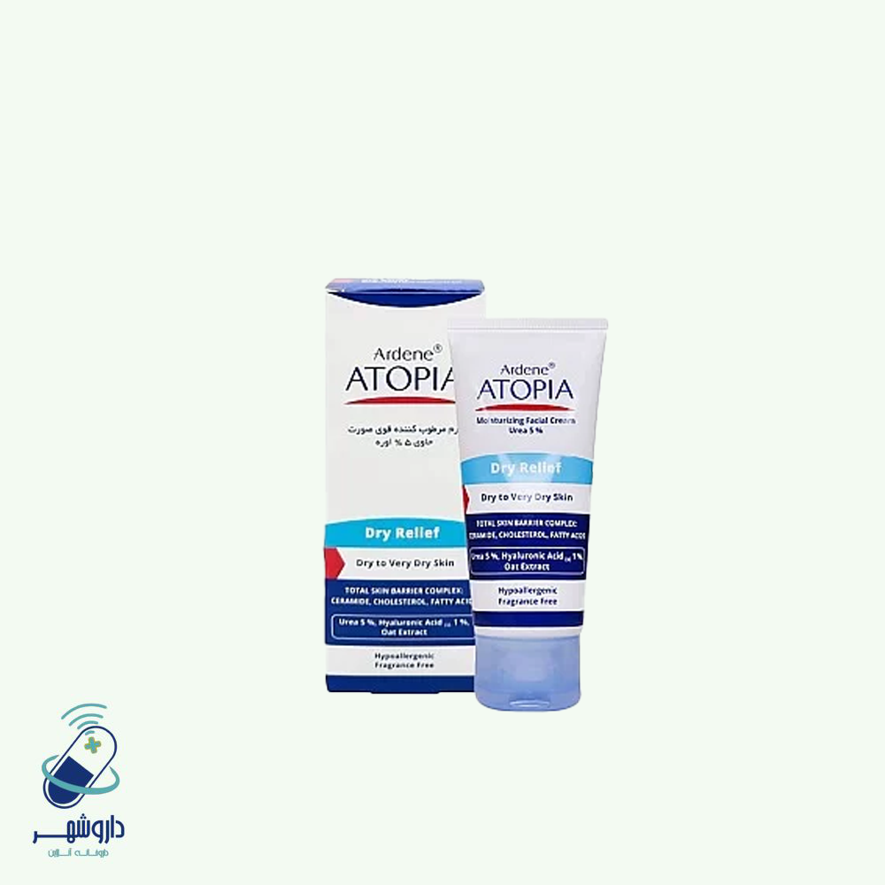 کرم مرطوب کننده قوی پوست صورت حاوی 5% اوره درای ریلیف