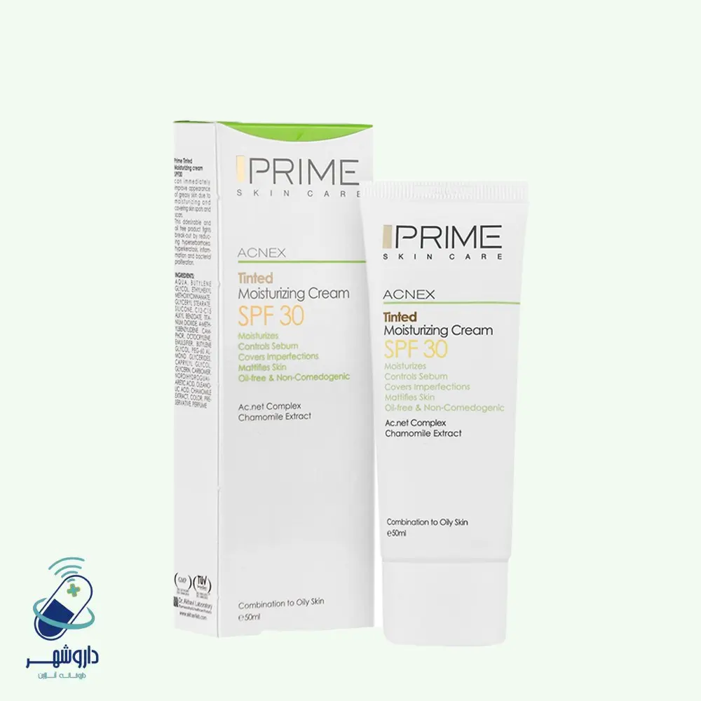 کرم مرطوب کننده رنگی SPF30 پوست چرب